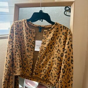 LEOPARD PRINT CARDIGAN 🐆⚡️